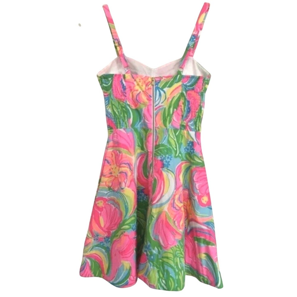 Lilly Pulitzer NWOT Willow Dress Sundress So A Peeling Multi Pink Green Size 12 - Picture 3 of 13
